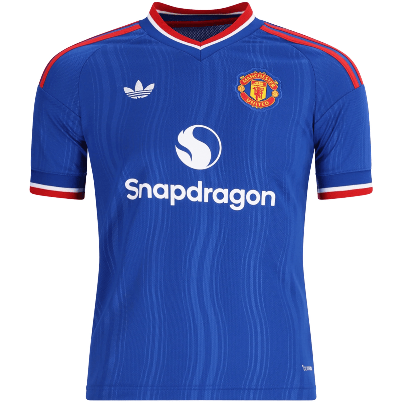 adidas Youth Manchester United Away Jersey 26/27 (Blue) | SoccerWearhouse