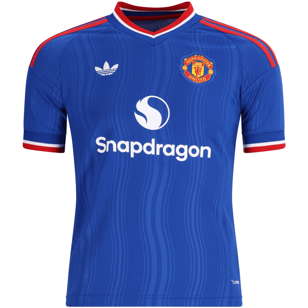 adidas Youth Manchester United Marcus Rashford Away Jersey 26/27 (Blue) | SoccerWearhouse