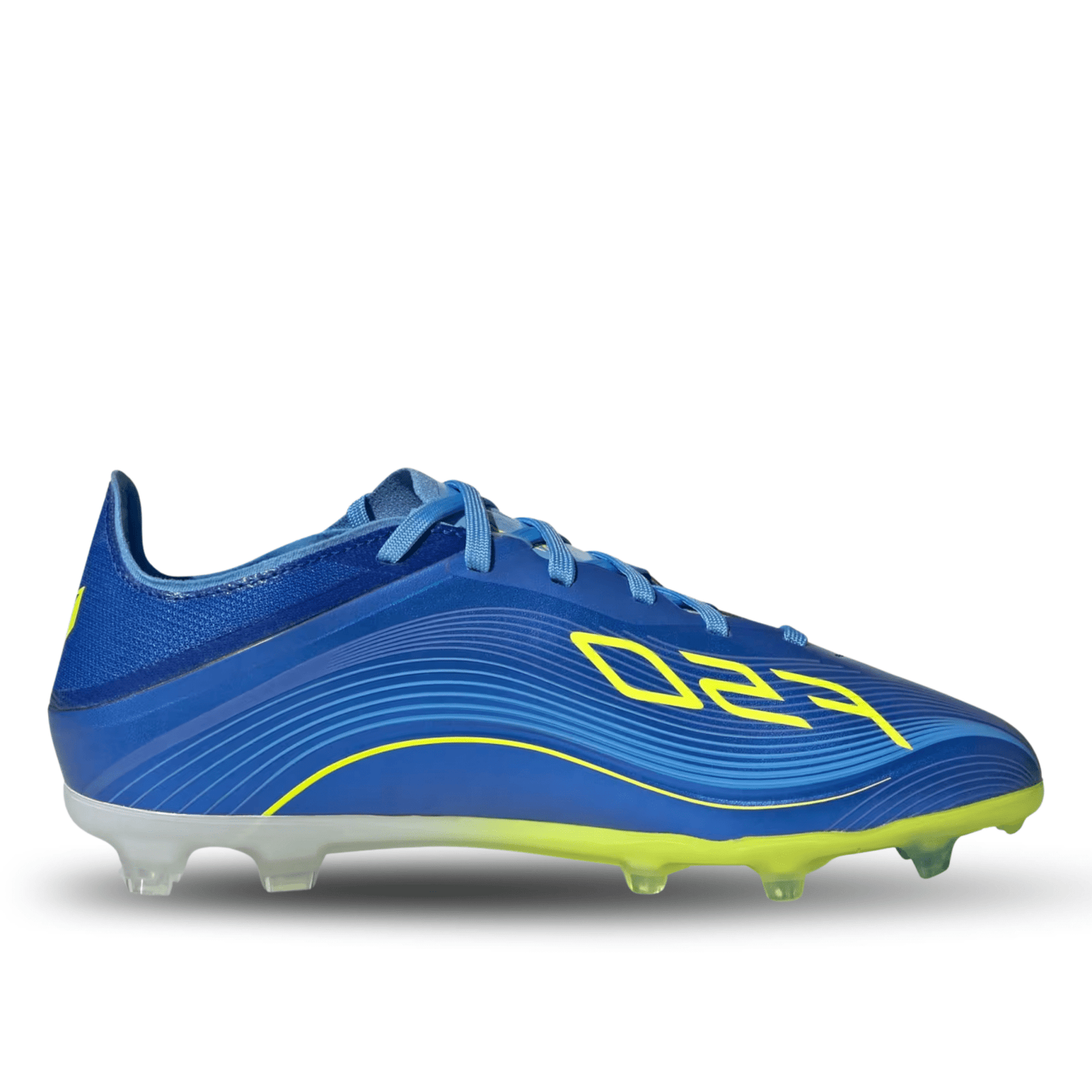 adidas Youth Messi F50 Elite Junior Firm Ground Soccer Cleats (Royal Blue/Solar Yellow) | SoccerWearhouse