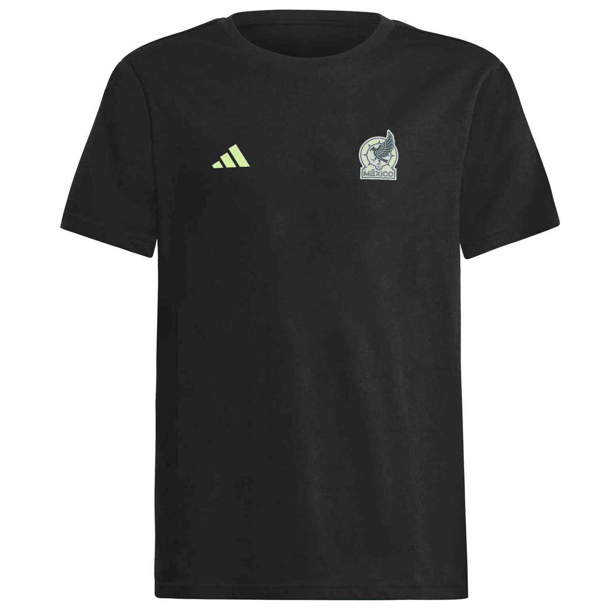 adidas Youth Mexico Nation T-Shirt 24/25 (Black) | SoccerWearhouse