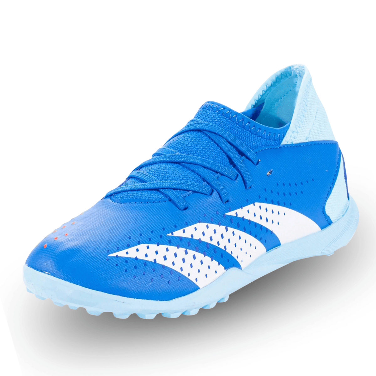 adidas Youth Predator Accuracy.3 Turf Soccer Shoes (Bright Royal/Cloud White/Bliss Blue) | SoccerWearhouse
