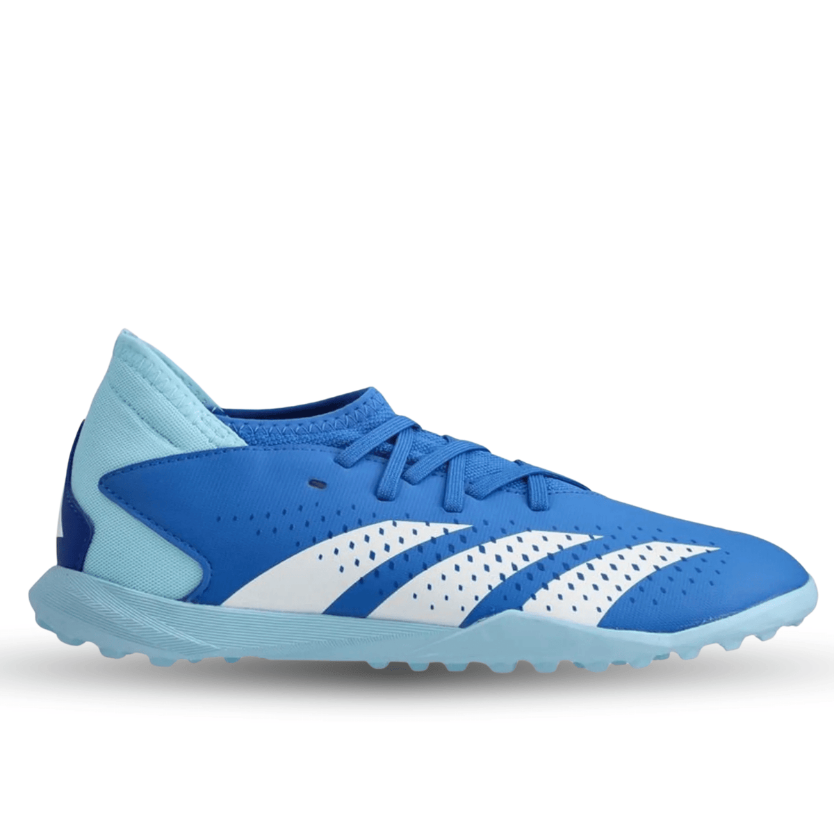 adidas Youth Predator Accuracy.3 Turf Soccer Shoes (Bright Royal/Cloud White/Bliss Blue) | SoccerWearhouse