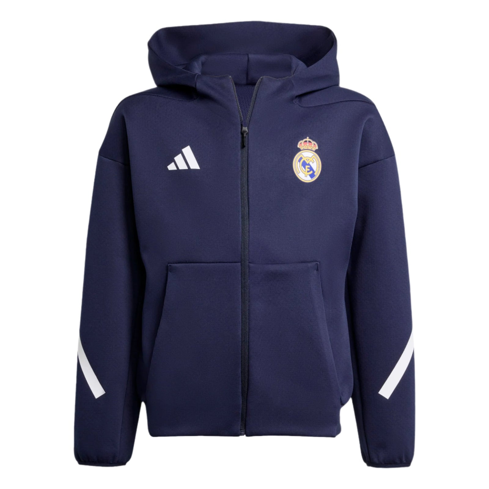 adidas Youth Real Madrid 25/26 Anthem Jacket (Legend Ink) | SoccerWearhouse