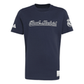 adidas Youth Real Madrid 25/26 Lettering T-Shirt (Legend Ink/White)