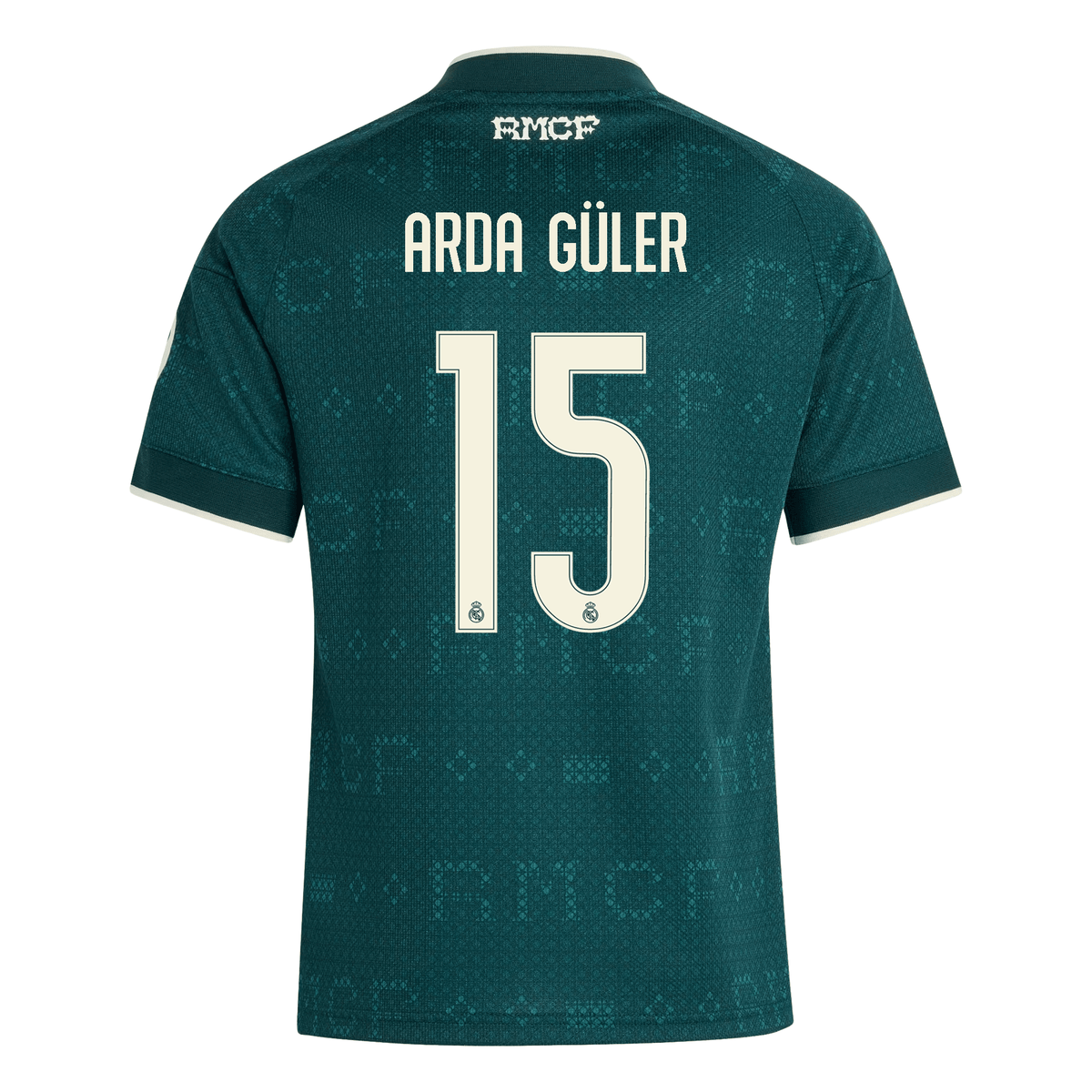 adidas Youth Real Madrid Arda Güler Away Jersey 26/27 (Green) | SoccerWearhouse