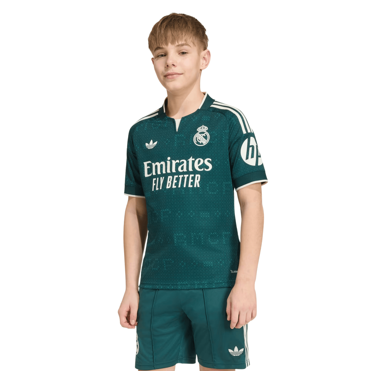 adidas Youth Real Madrid Away Jersey 26/27 (Green) | SoccerWearhouse