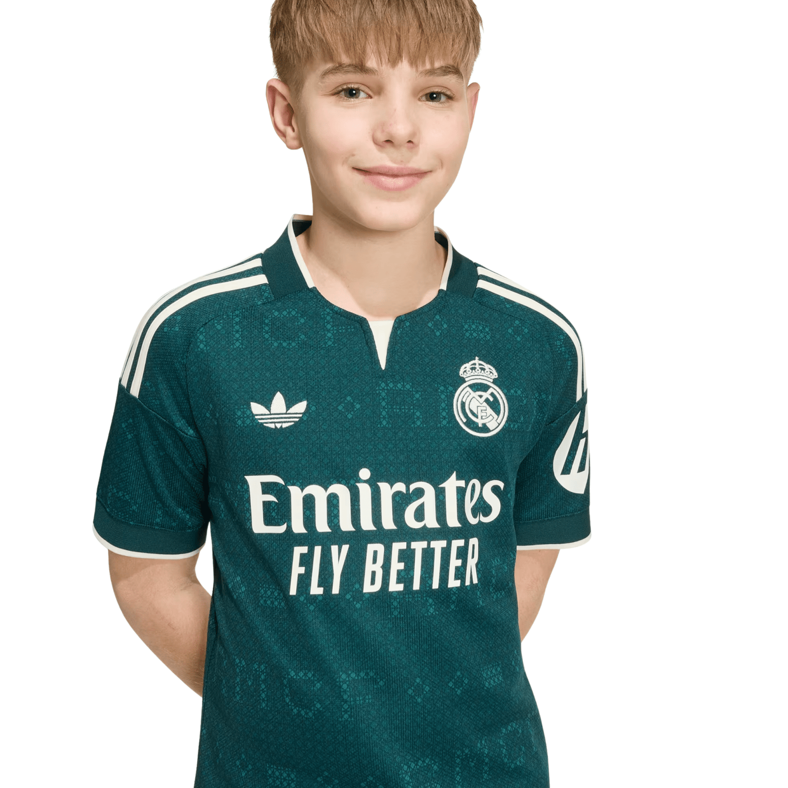 adidas Youth Real Madrid Away Jersey 26/27 (Green) | SoccerWearhouse