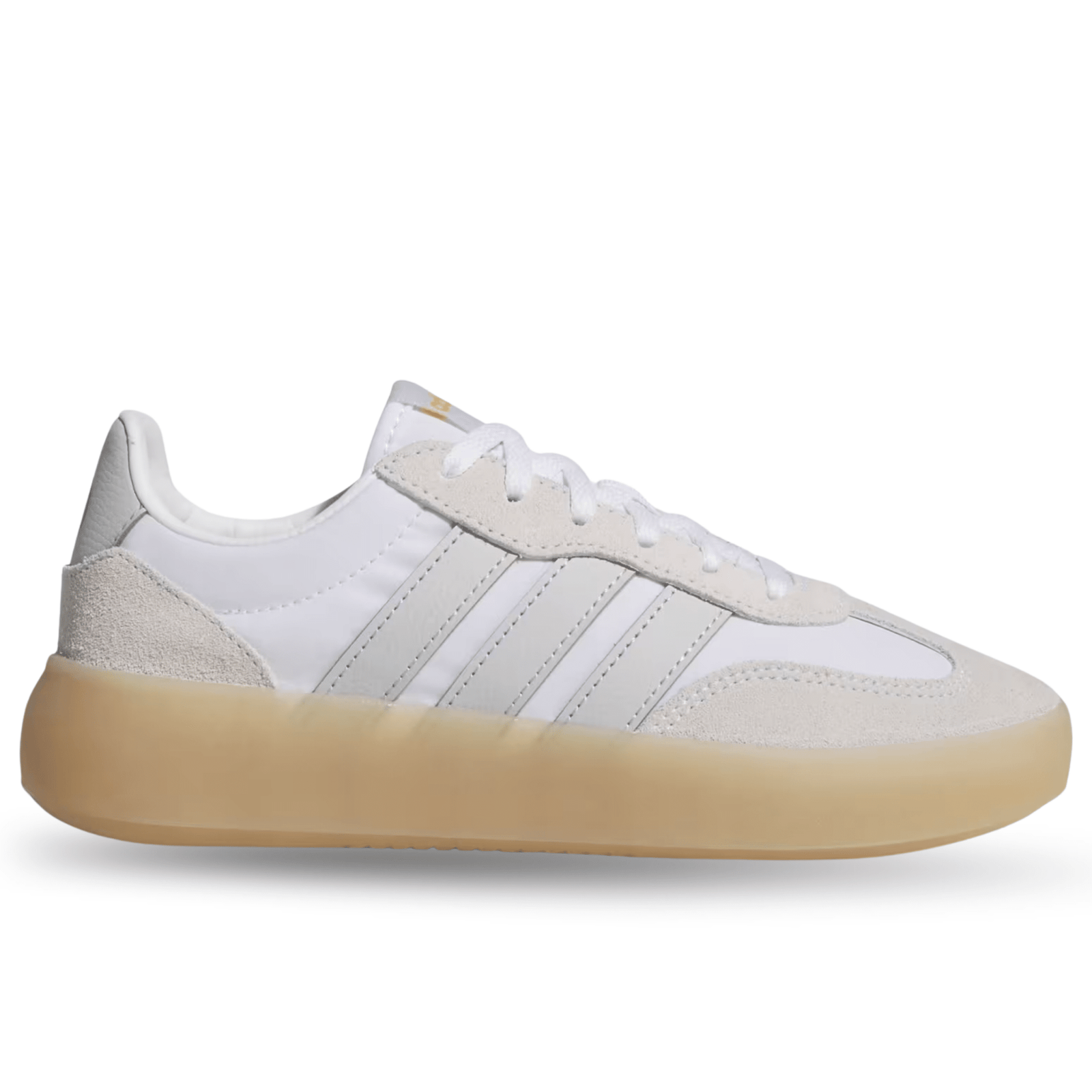 adidas Youth Real Madrid Barreda Decode Junior Soccer Shoes (White/Grey/Gum) | SoccerWearhouse