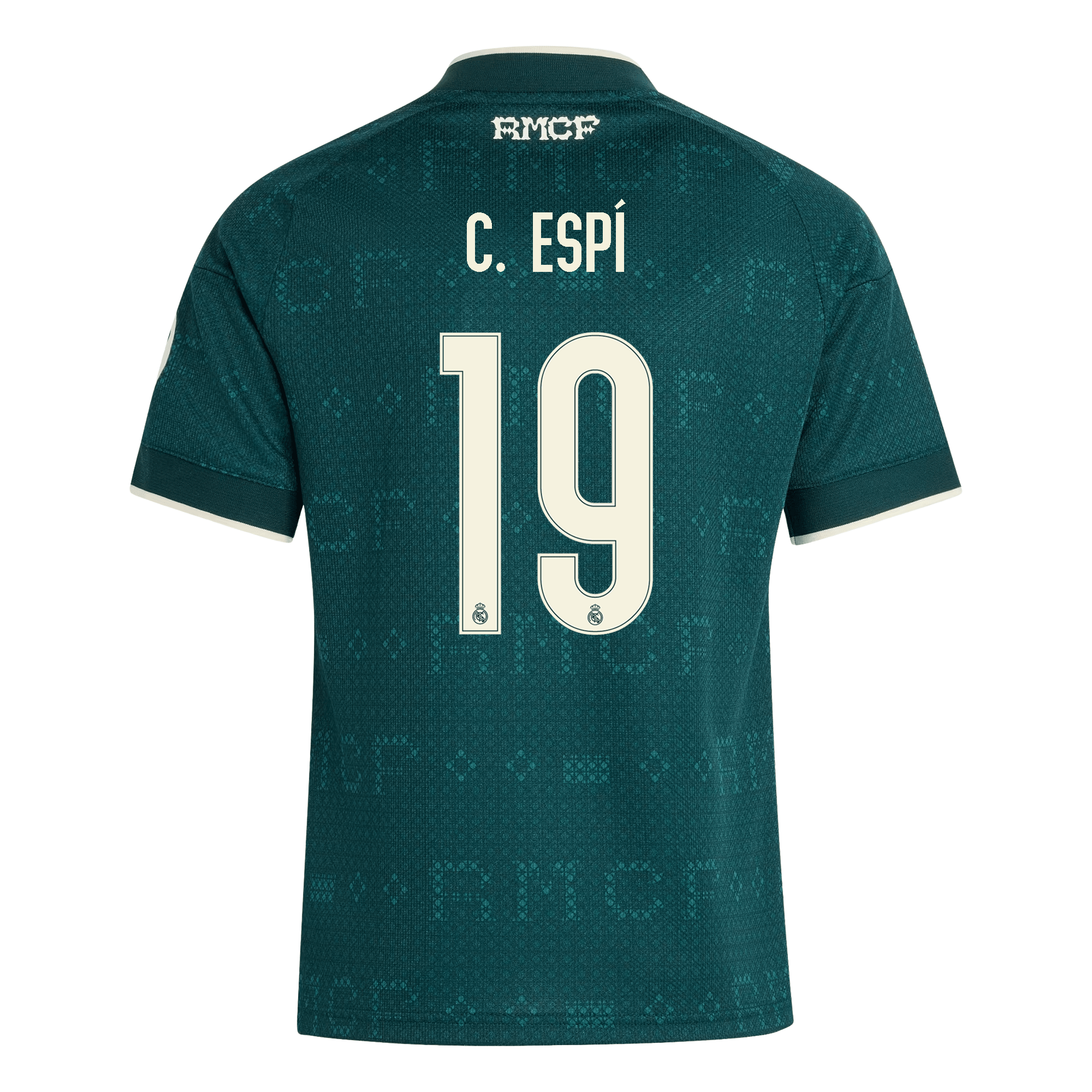 adidas Youth Real Madrid Cristian Espí Away Jersey 26/27 (Green)