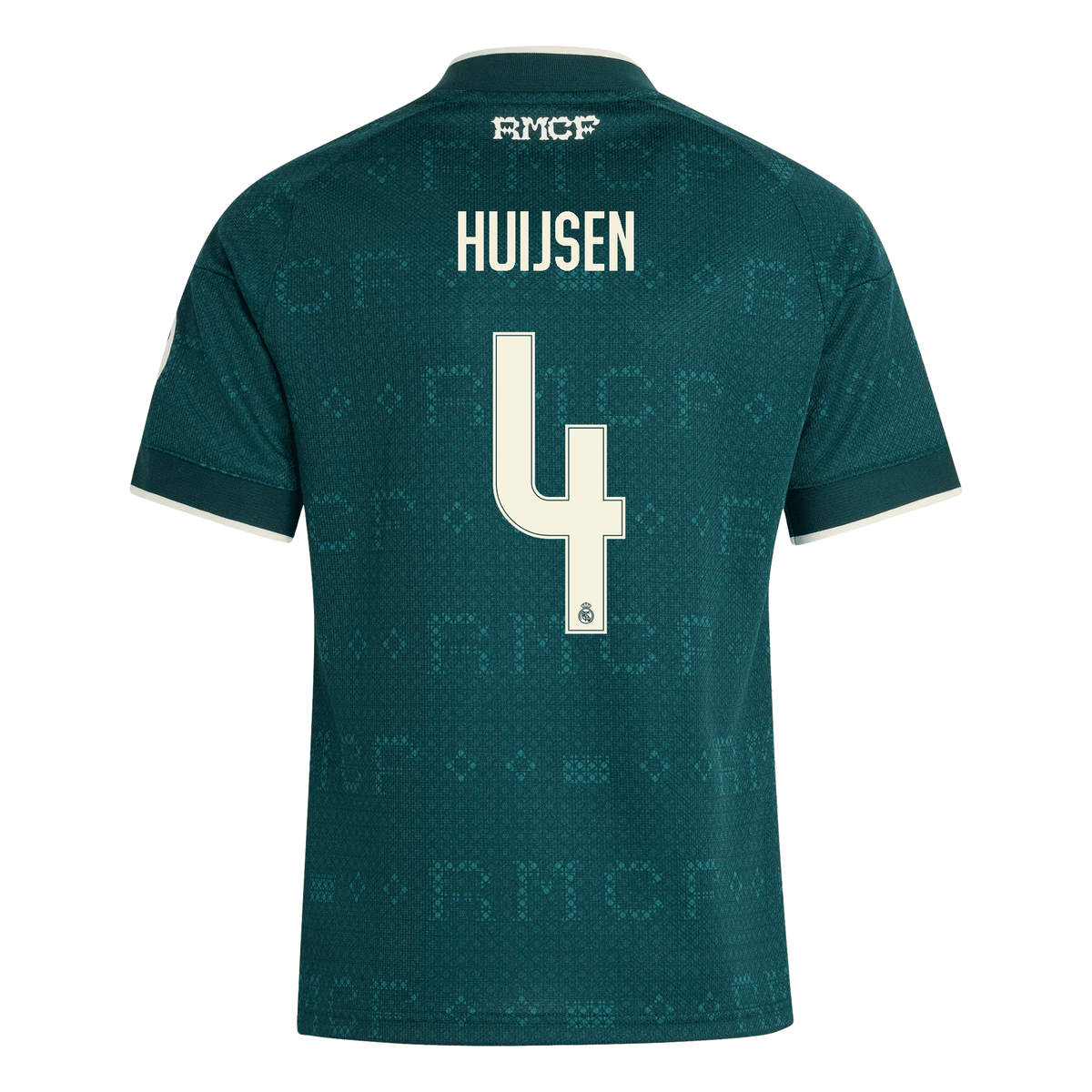adidas Youth Real Madrid Dean Huijsen Away Jersey 26/27 (Green) | SoccerWearhouse