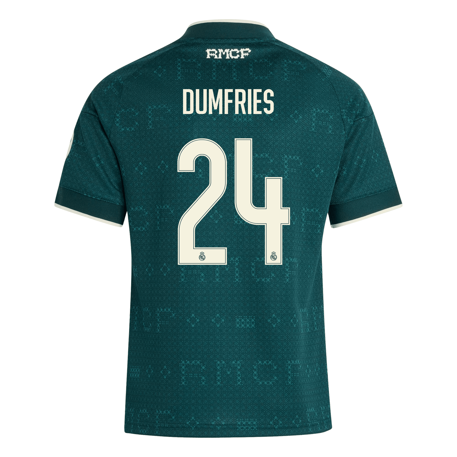 adidas Youth Real Madrid Denzel Dumfries Away Jersey 26/27 (Green) | SoccerWearhouse