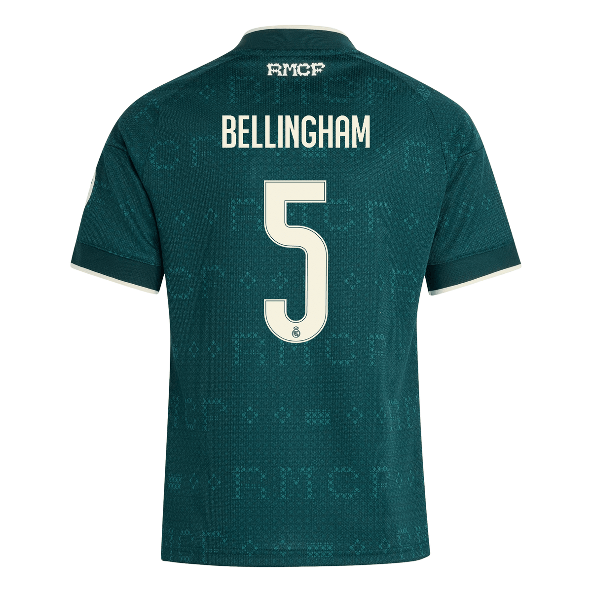 adidas Youth Real Madrid Jude Bellingham Away Jersey 26/27 (Green) | SoccerWearhouse