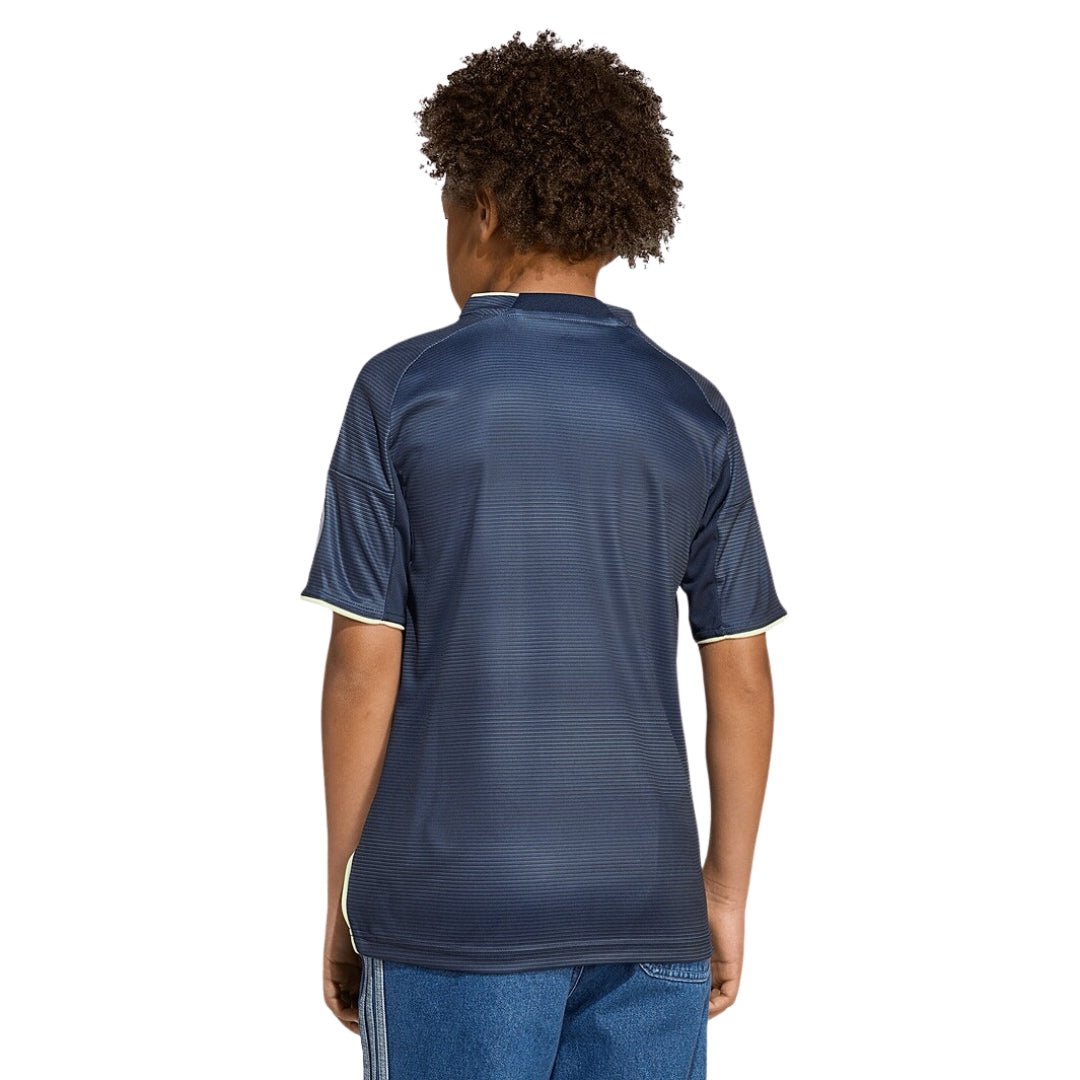 adidas Youth Real Madrid Kylian Mbappe Away Jersey 25/26 (Legend Ink) | SoccerWearhouse