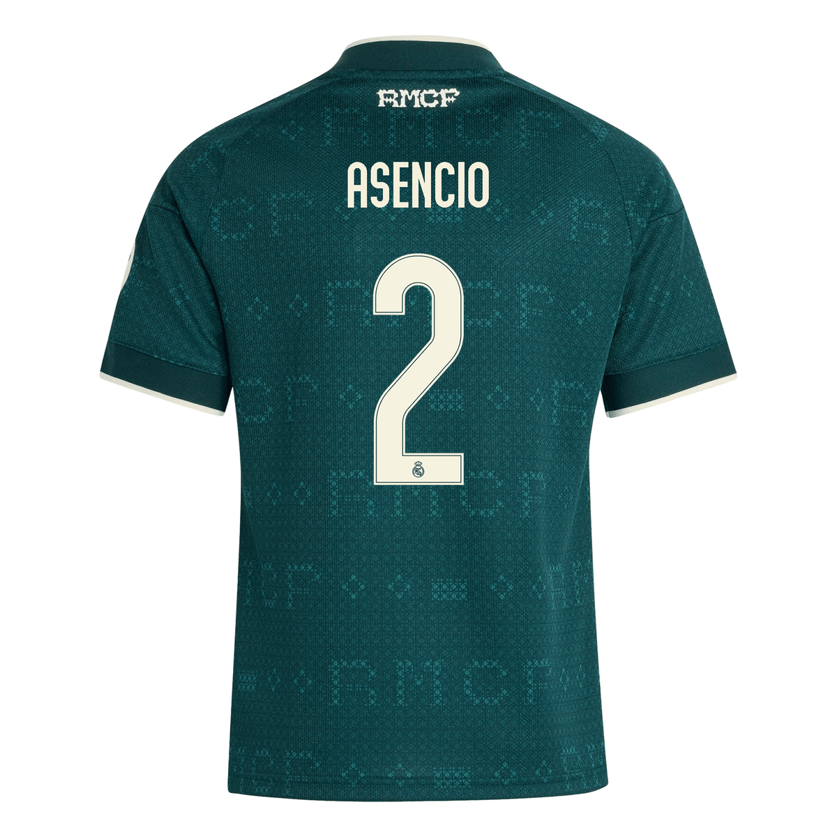 adidas Youth Real Madrid Raúl Asencio Away Jersey 26/27 (Green) | SoccerWearhouse