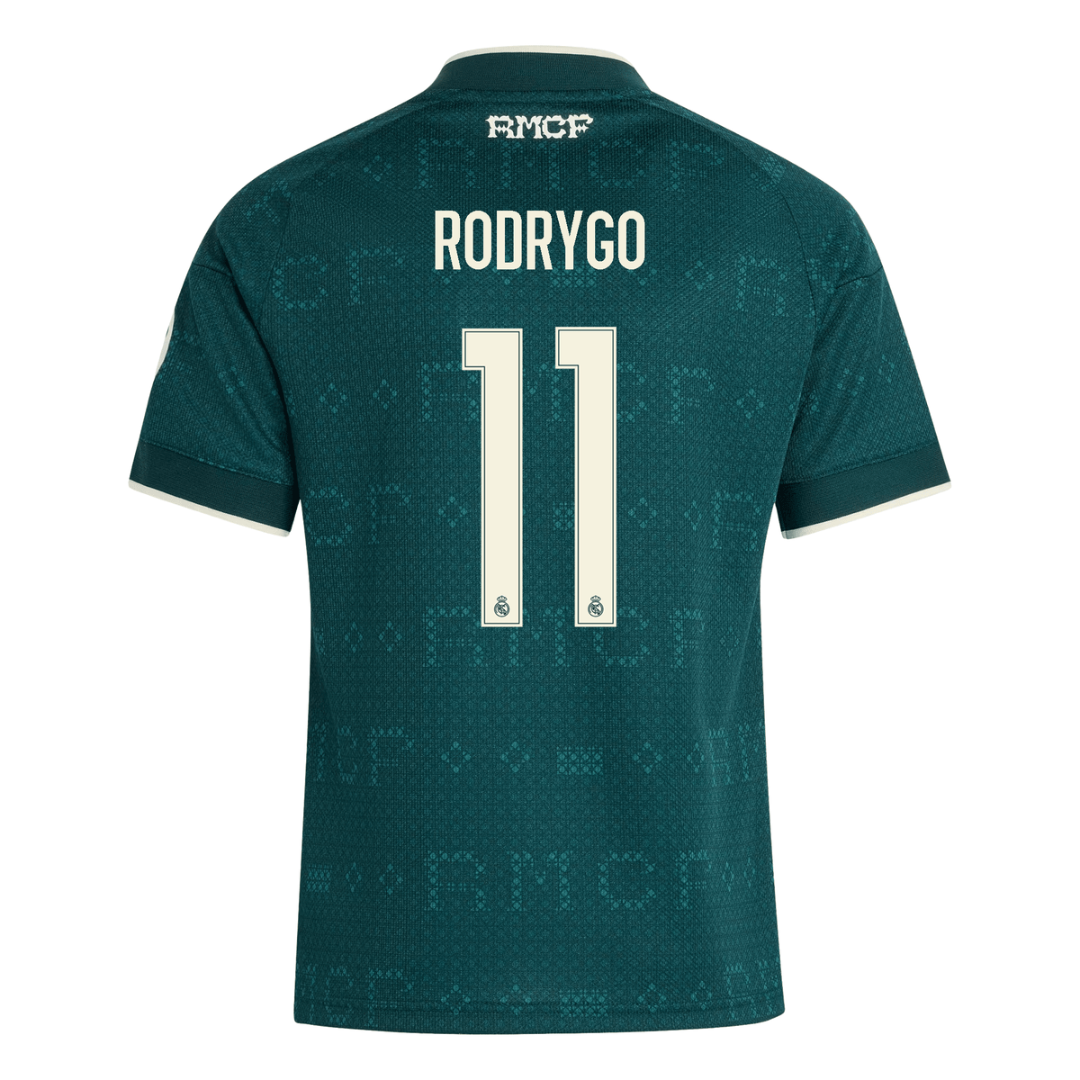 adidas Youth Real Madrid Rodrygo Silva de Goes Away Jersey 26/27 (Green) | SoccerWearhouse