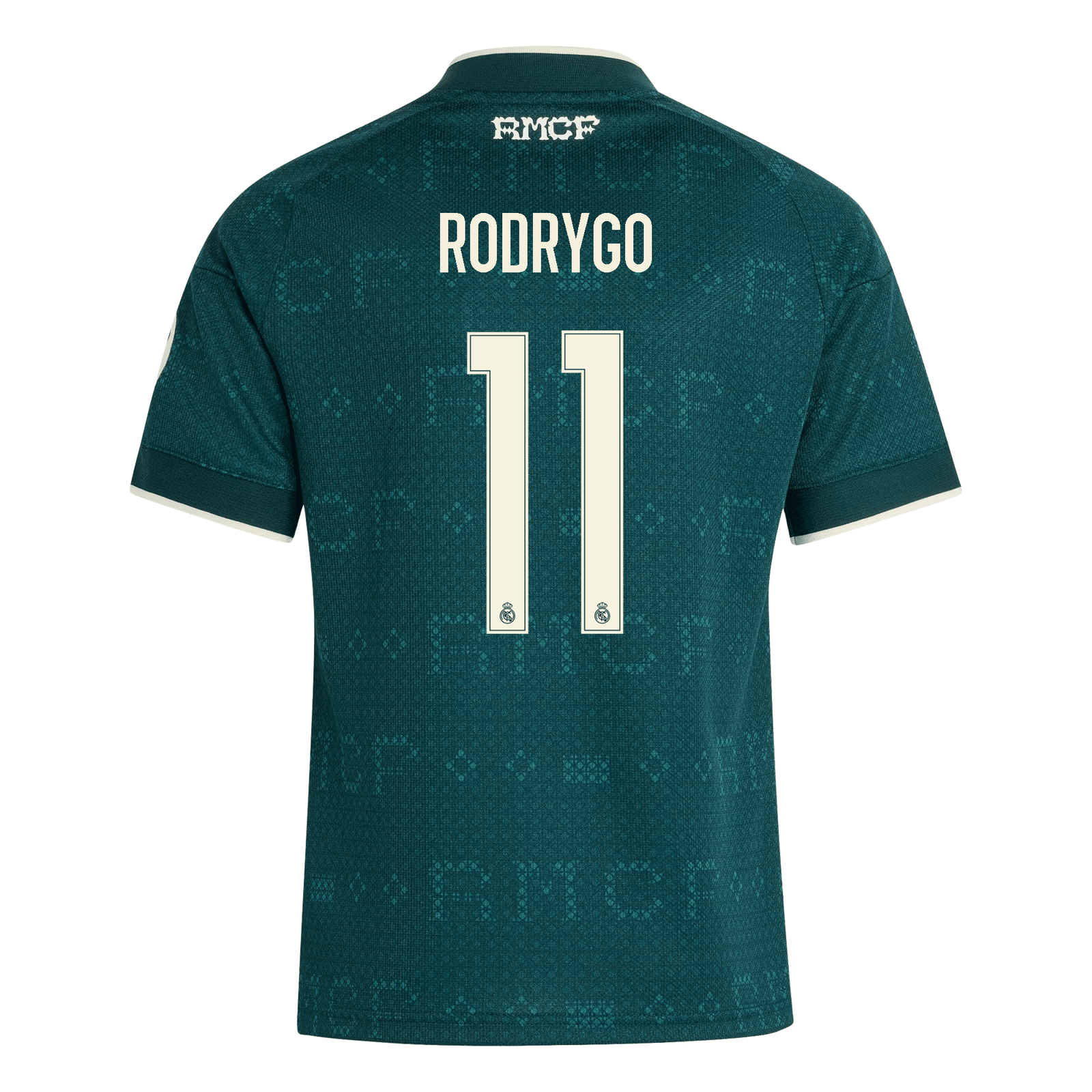 adidas Youth Real Madrid Rodrygo Silva de Goes Away Jersey 26/27 (Green) | SoccerWearhouse