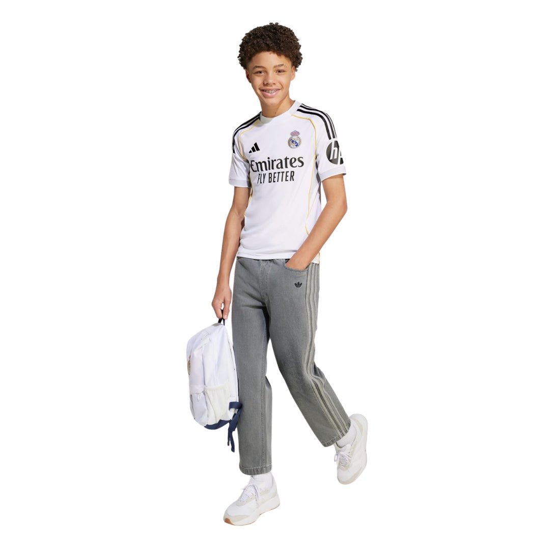 adidas Youth Real Madrid Vini Jr. Home Jersey 25/26 (White) | SoccerWearhouse