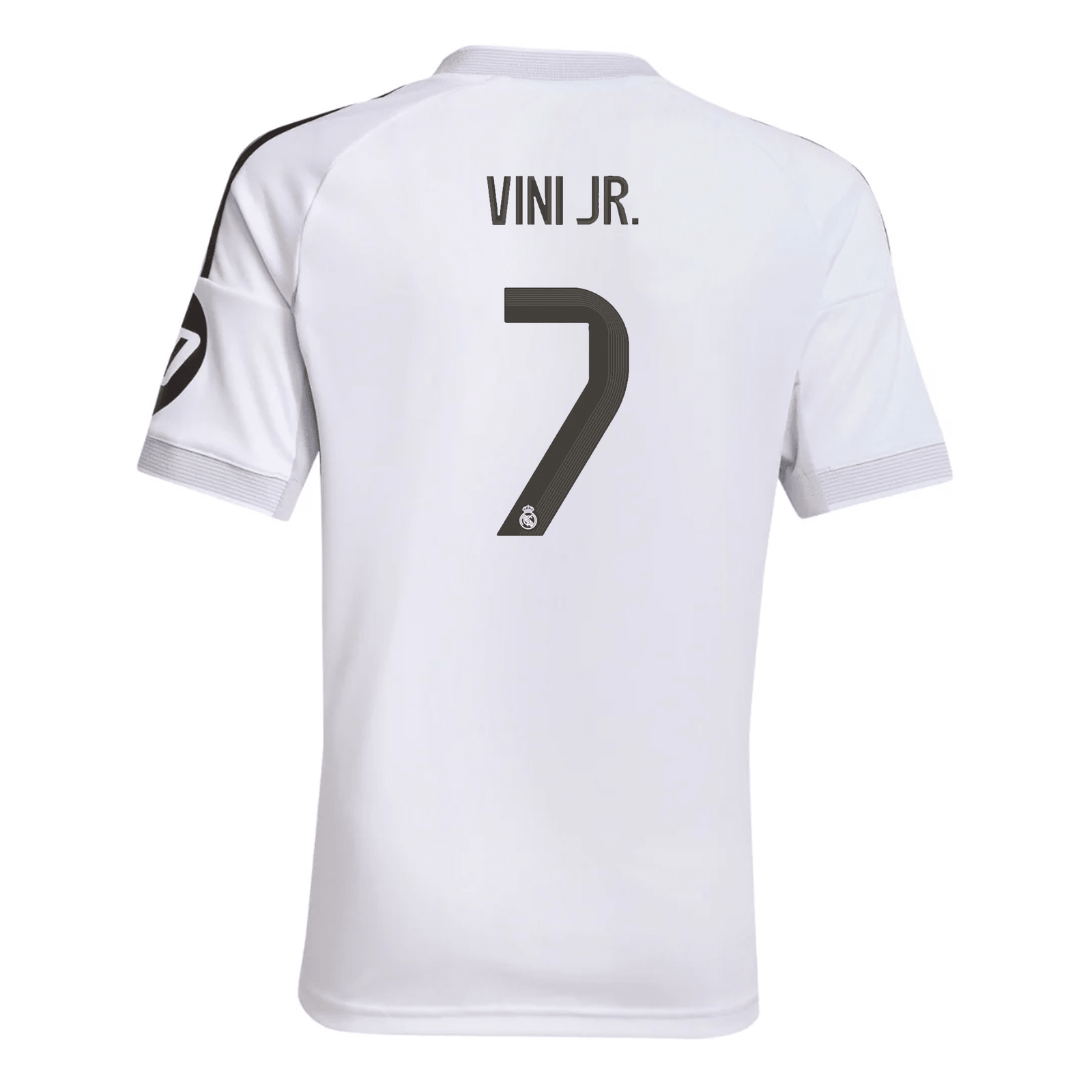 adidas Youth Real Madrid Vini Jr. Home Jersey 25/26 (White) | SoccerWearhouse