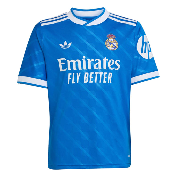 Real Madrid VINI JR. サッカーユニフォーム Mサイズ　半袖 adidas Youth Real Madrid Vini Jr. Third Jersey 25/26 (Blue)