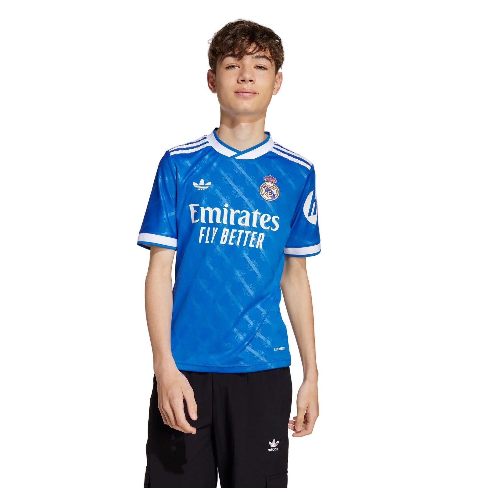 adidas Youth Real Madrid Vini Jr. Third Jersey 25/26 (Blue) | SoccerWearhouse