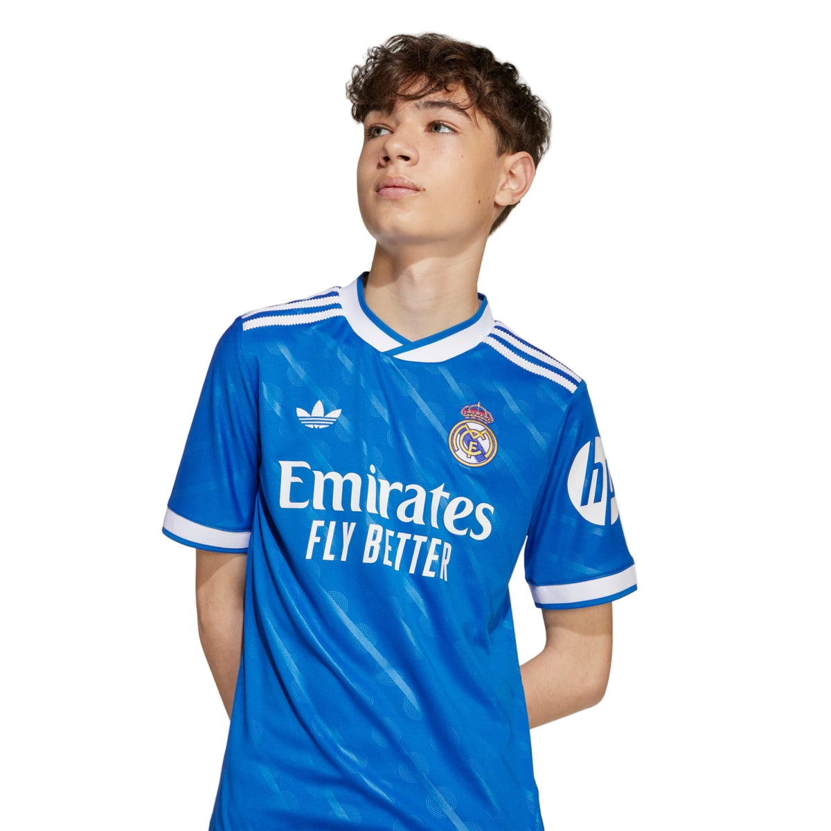 adidas Youth Real Madrid Vini Jr. Third Jersey 25/26 (Blue) | SoccerWearhouse