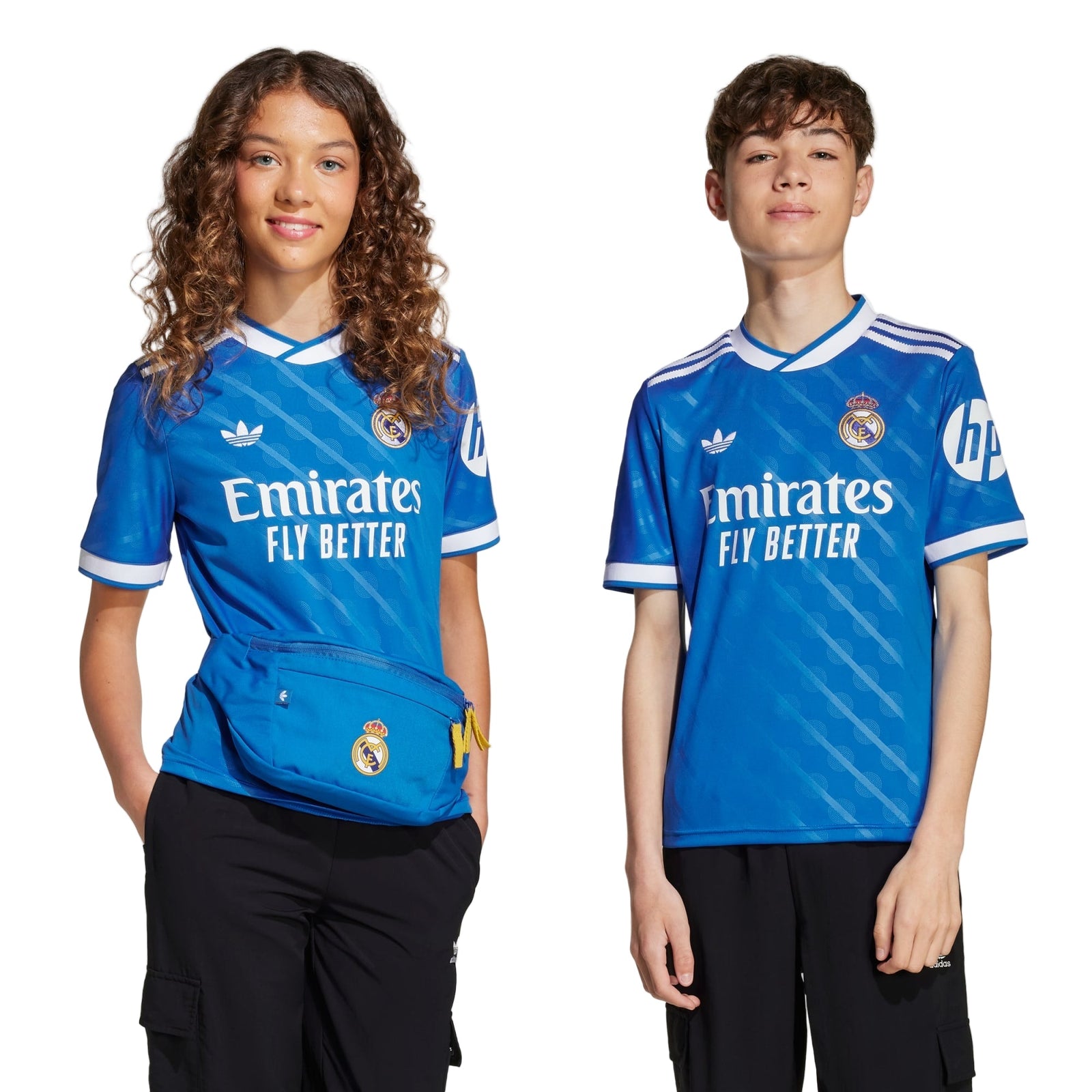 adidas Youth Real Madrid Vini Jr. Third Jersey 25/26 (Blue) | SoccerWearhouse