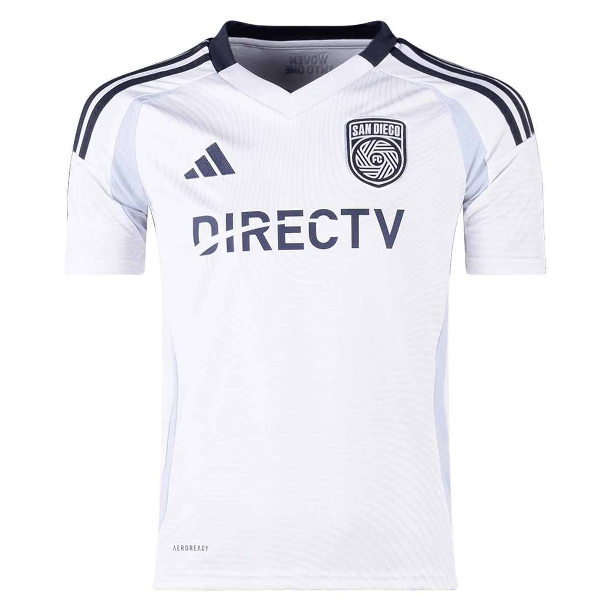adidas Youth San Diego FC Away Jersey 25/26 (White) | SoccerWearhouse