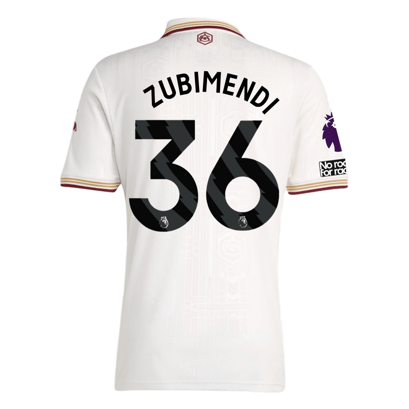 adidas Zubimendi Men's Arsenal FC Third Jersey 25/26 w/ NRFR + EPL Pat