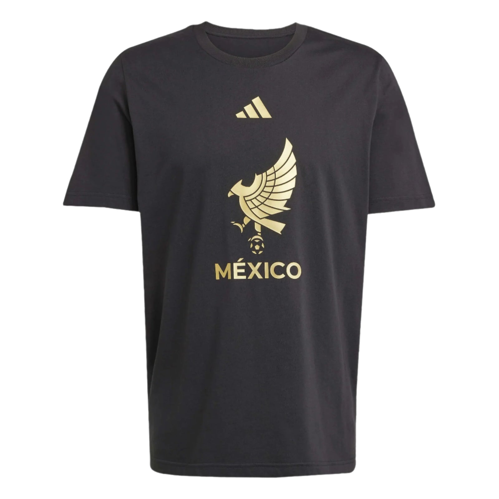 adidas Mexico 2025 DNA T-Shirt (Black/Gold)