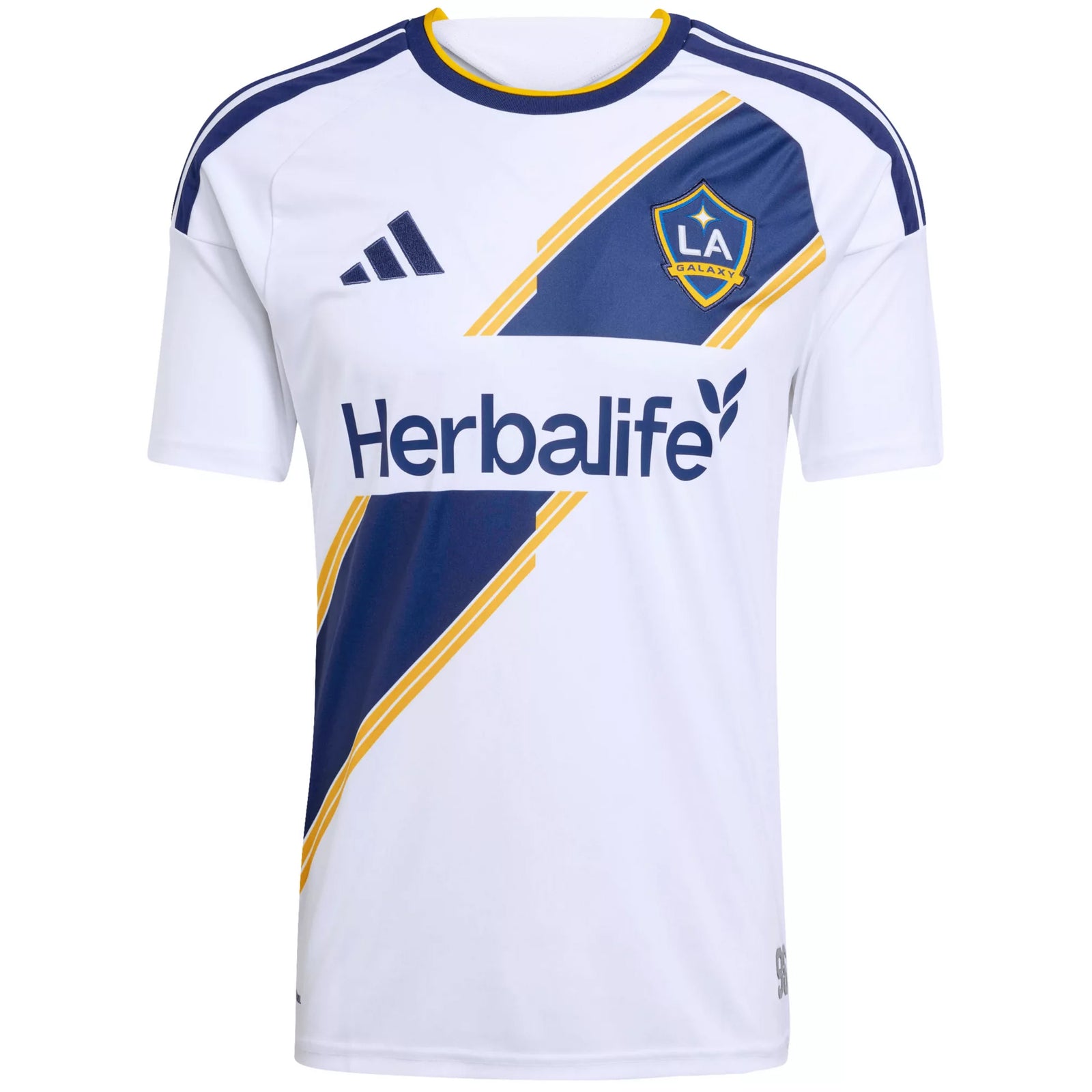 adidas Men's LA Galaxy Home Replica Jersey 26/27 (White)