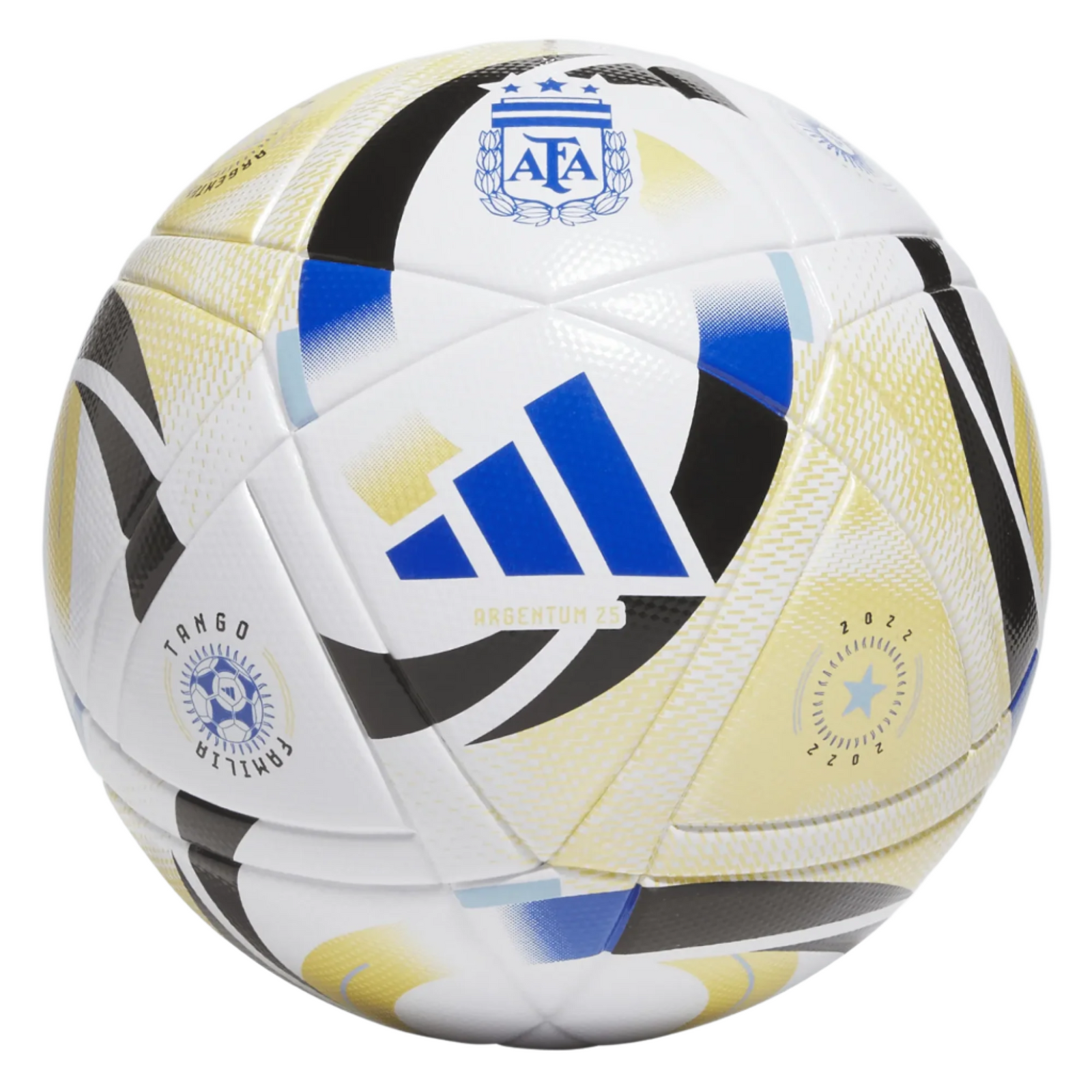 adidas Argentina 2025 League Top Ball (White/Gold/Blue/Black)