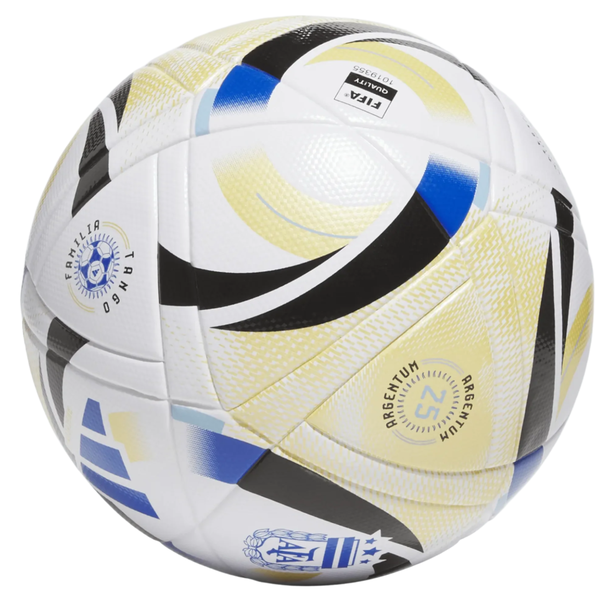 adidas Argentina 2025 League Top Ball (White/Gold/Blue/Black)