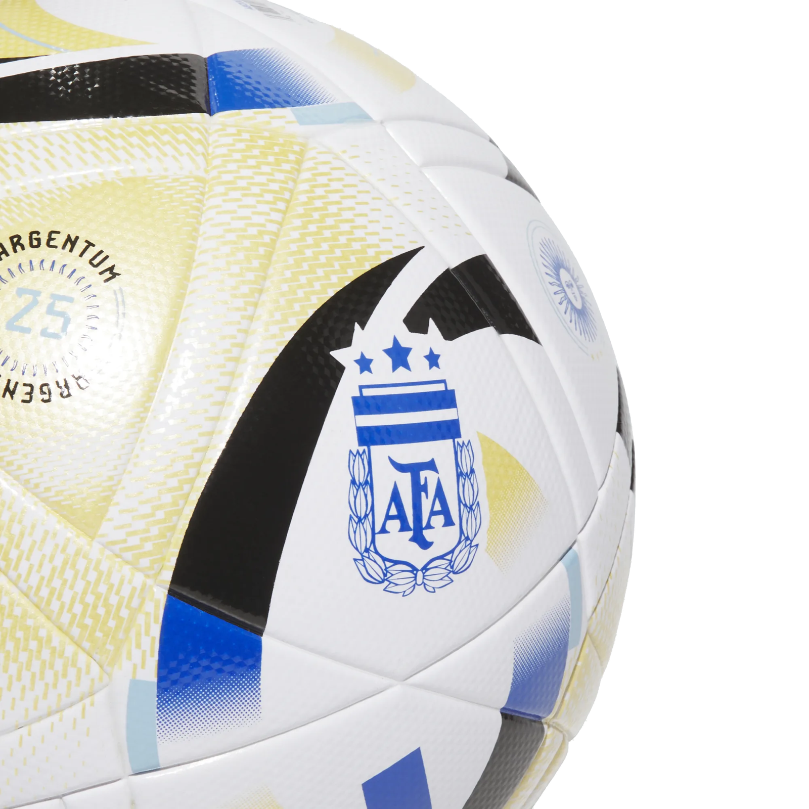 adidas Argentina 2025 League Top Ball (White/Gold/Blue/Black)