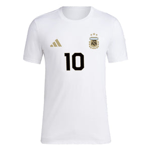 adidas Messi Argentina T-Shirt (White)