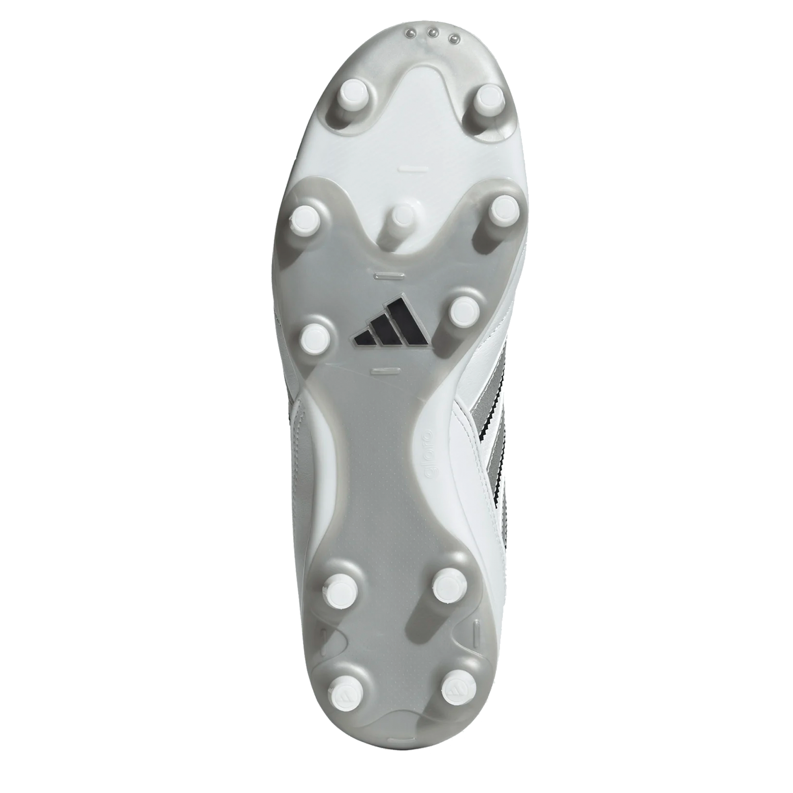 Adidas Copa Gloro II FG Soccer Cleats (White/Silver Metallic)