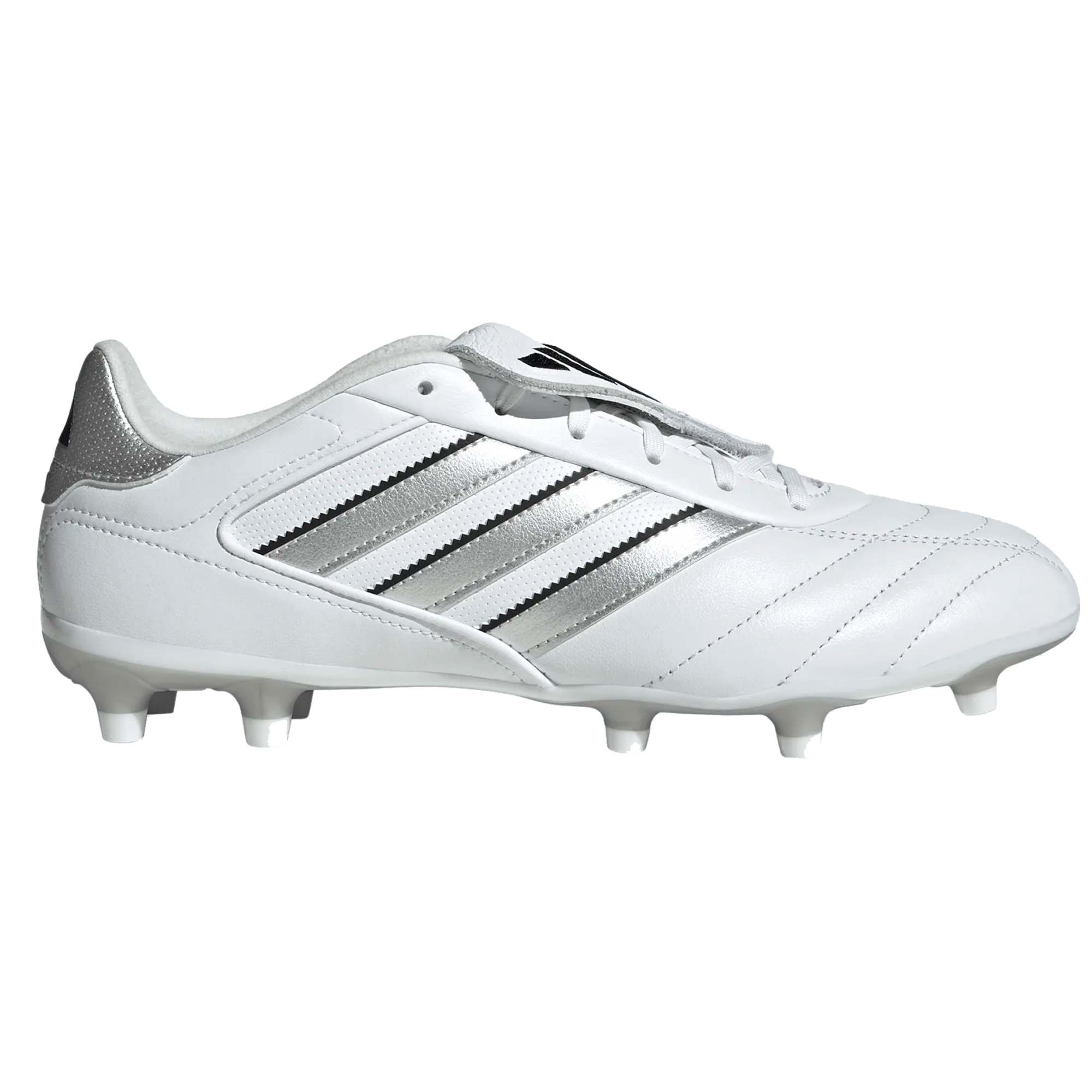 Adidas Copa Gloro II FG Soccer Cleats (White/Silver Metallic)