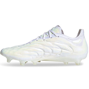 adidas Copa Pure.1 FG Soccer Cleats (Pearlized White/Metallic)