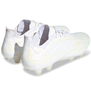 adidas Copa Pure.1 FG Soccer Cleats (Pearlized White/Metallic)