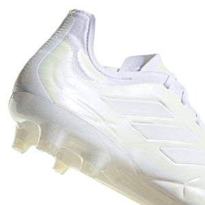 adidas Copa Pure.1 FG Soccer Cleats (Pearlized White/Metallic)