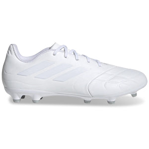 adidas Copa Pure.3 Firm Ground Soccer Cleats (White/White)