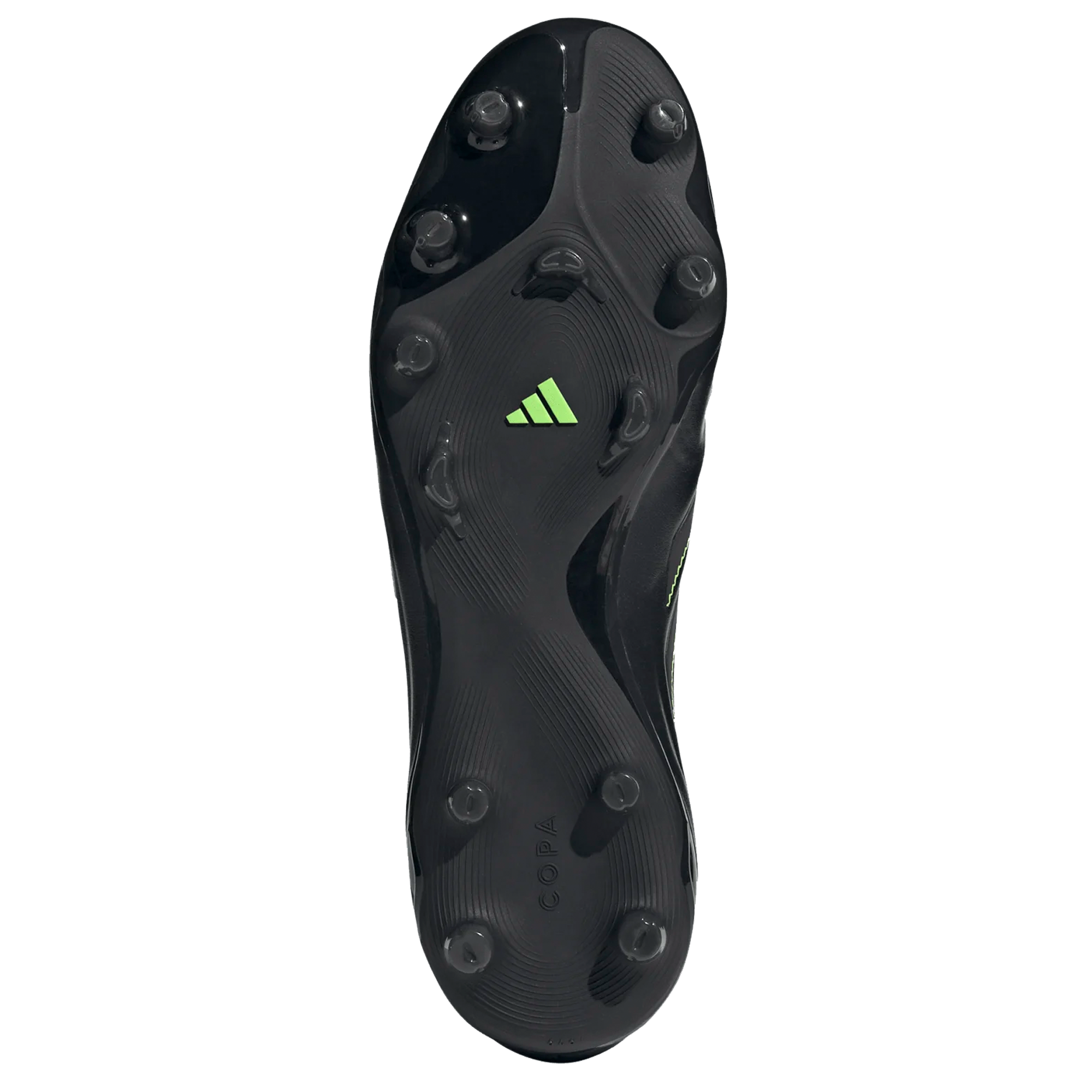 adidas Copa Pure III Pro Firm Ground Soccer Cleats (Black/Lucid Lemon)