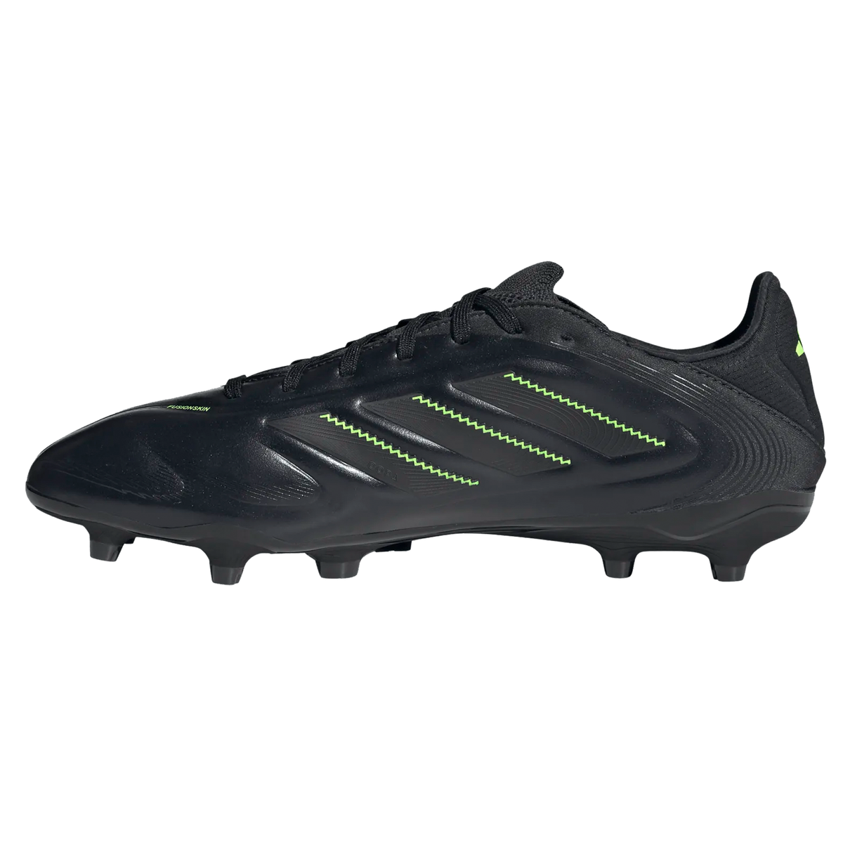 adidas Copa Pure III Pro Firm Ground Soccer Cleats (Black/Lucid Lemon)