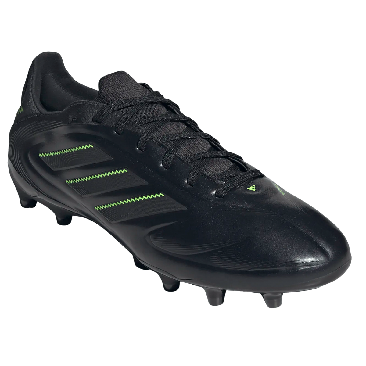 adidas Copa Pure III Pro Firm Ground Soccer Cleats (Black/Lucid Lemon)