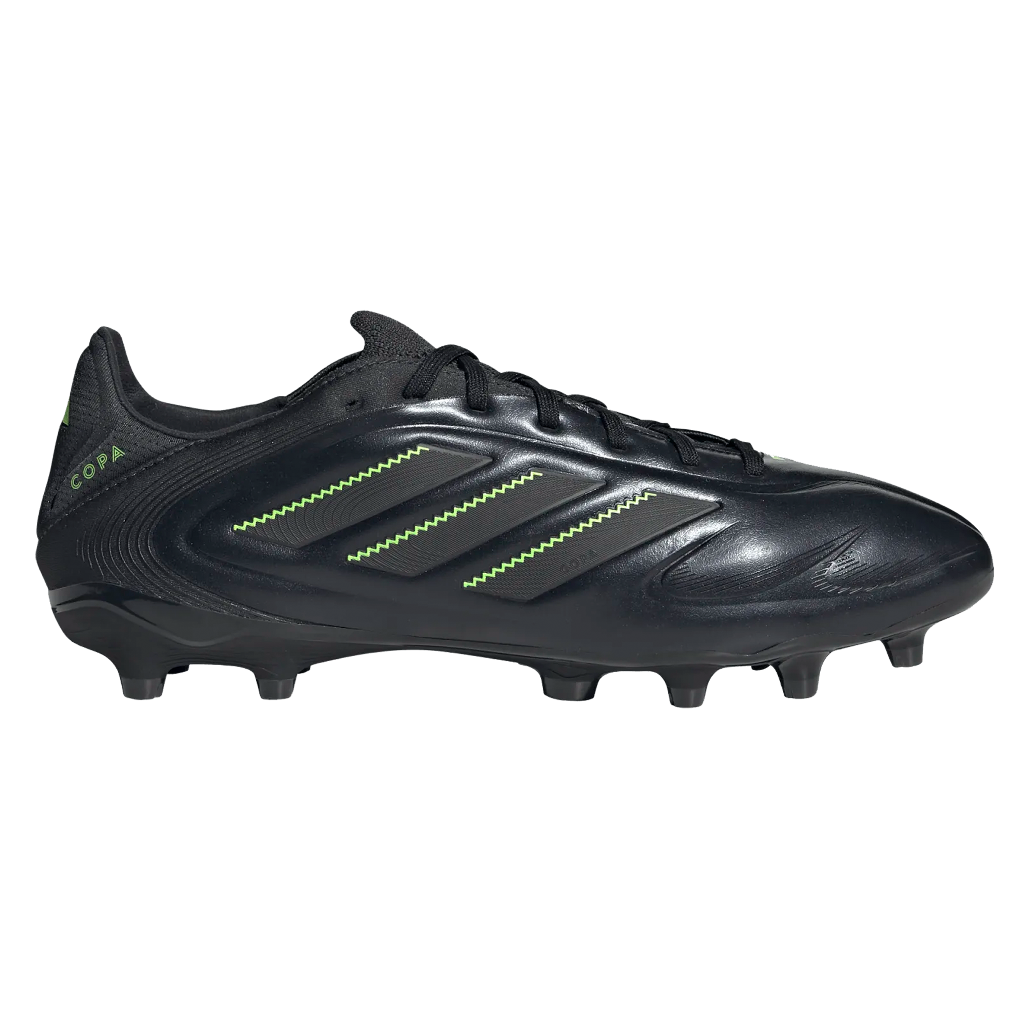 adidas Copa Pure III Pro Firm Ground Soccer Cleats (Black/Lucid Lemon)