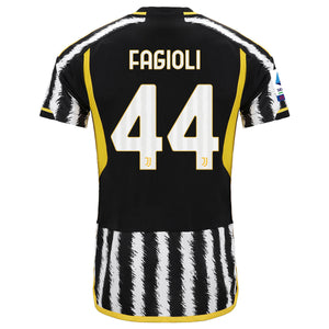 adidas Fagioli Juventus Home Jersey w/ Serie A Patch 23/24 (Black/White)