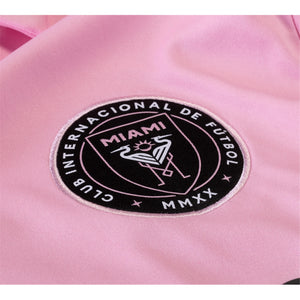 adidas Inter Miami Lionel Messi Home Jersey 23/24 w/ MLS + Leagues Cup Patch + Match Details (True Pink/Black)