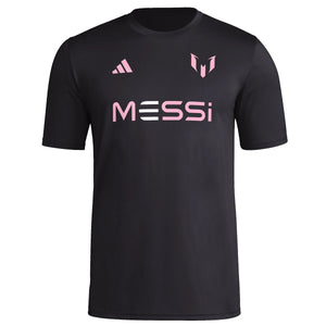 adidas Leonel Messi Miami Wordmark Jersey Top (Black)