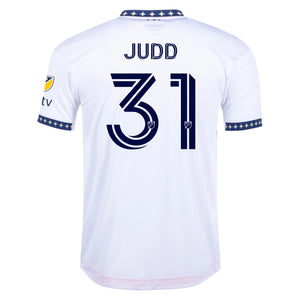 adidas Judd LA Galaxy Home Authentic Jersey 22/23 w/ MLS Patches (White)
