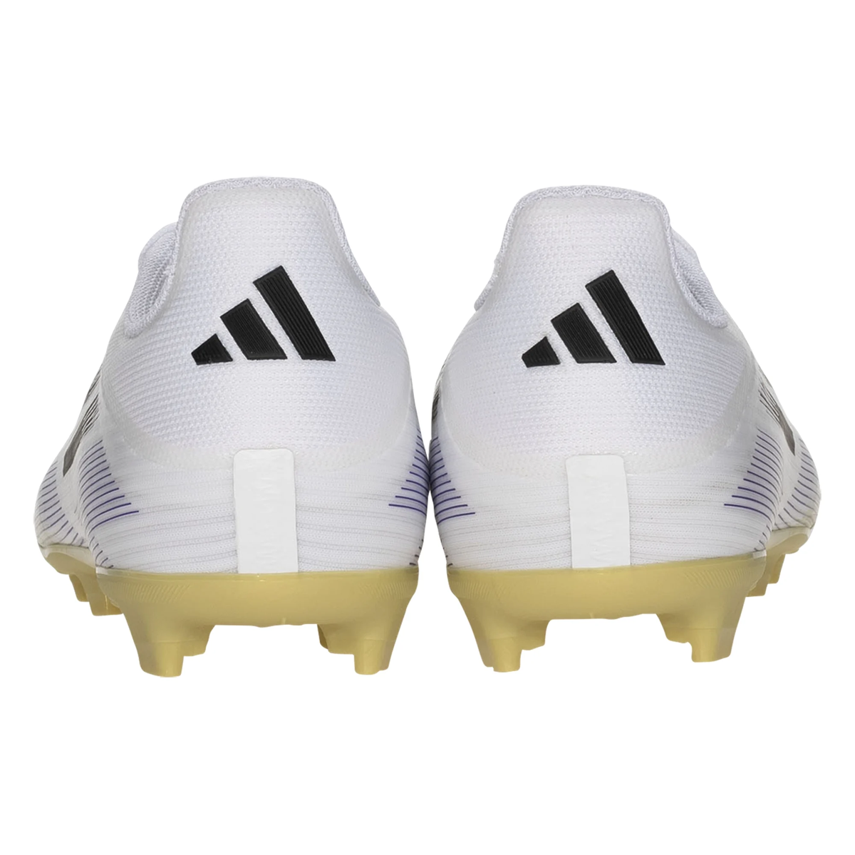adidas F50 League Firm Ground Multi Ground Junior Soccer Cleats (White/Black/Gold Metallic)