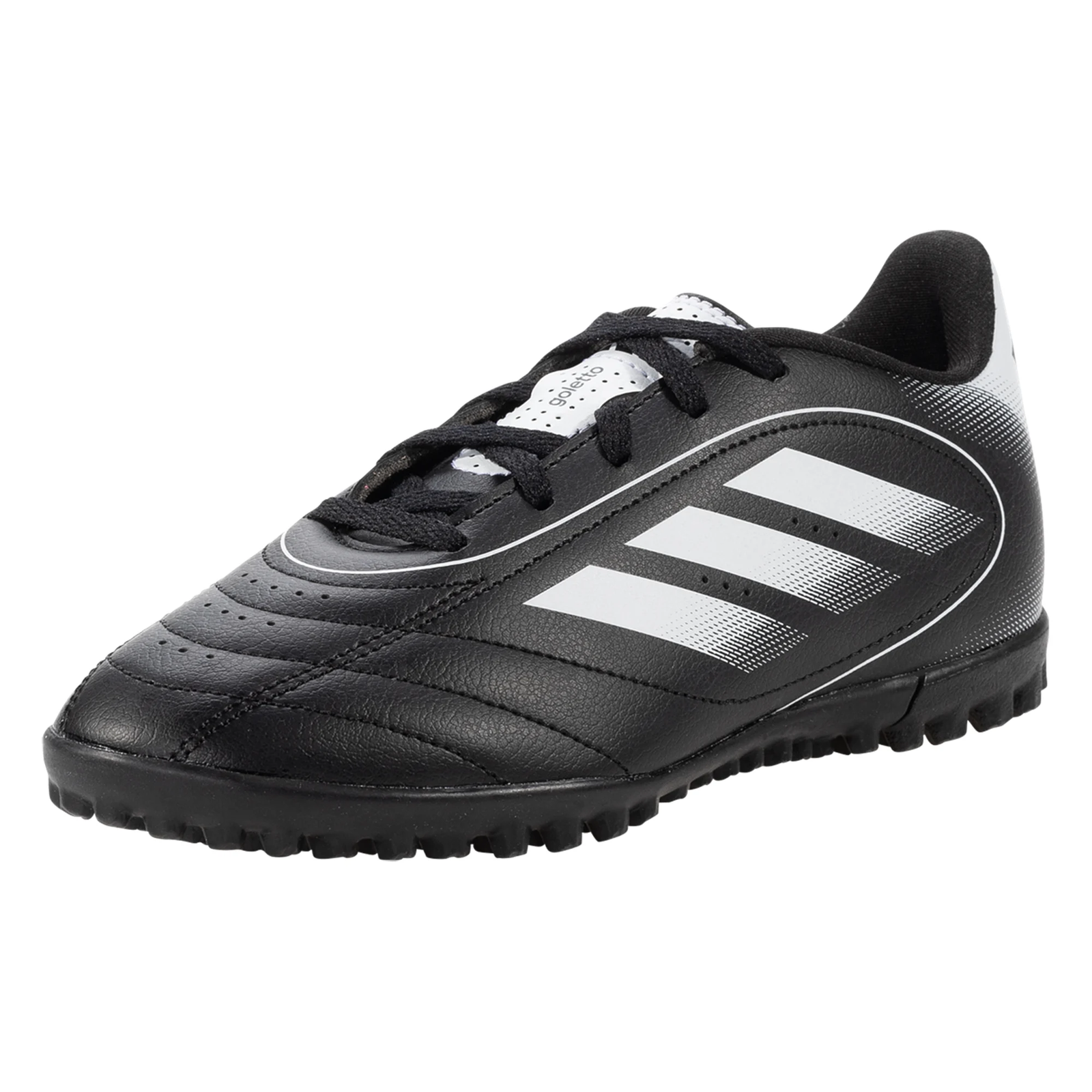 adidas Goletto IX Turf Junior Soccer Shoes (Black/White)